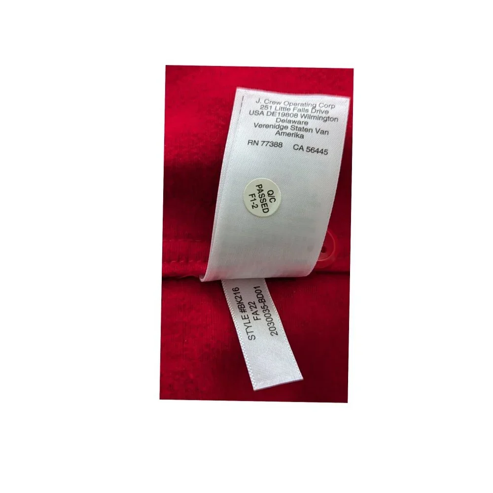 J.Crew Heavyweight Chamois Workshirt Shacket Red Men’s Medium